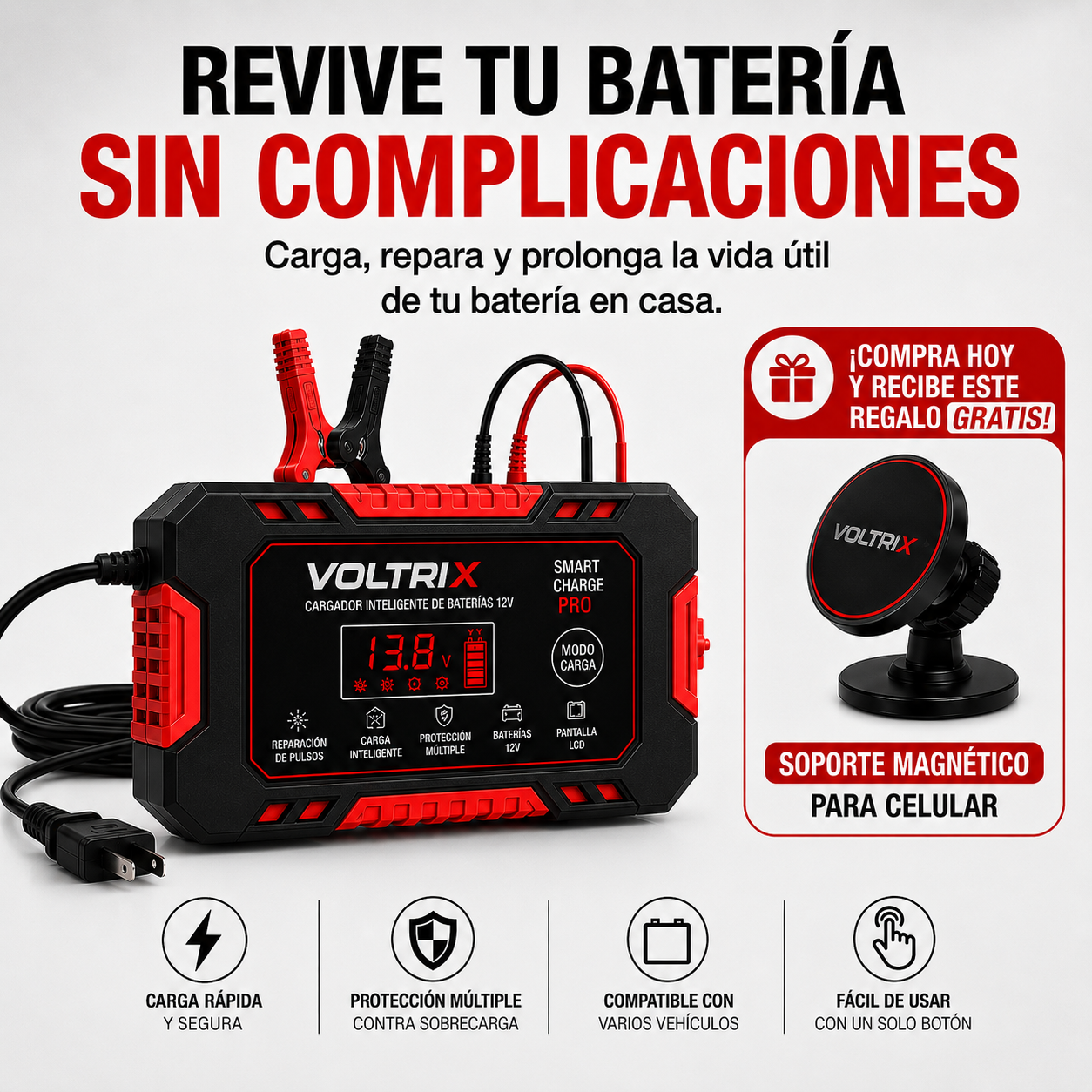 CARGADOR DE BATERIA CON PANTALLA
